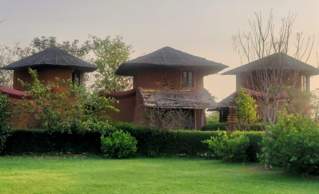 Mud cottages & gardens – The Earth Resort Ranthambore